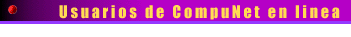 Usuarios de CompuNet en l�nea
